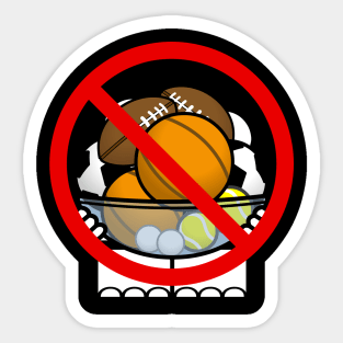 Don't Carry Balls Lah~ Sticker